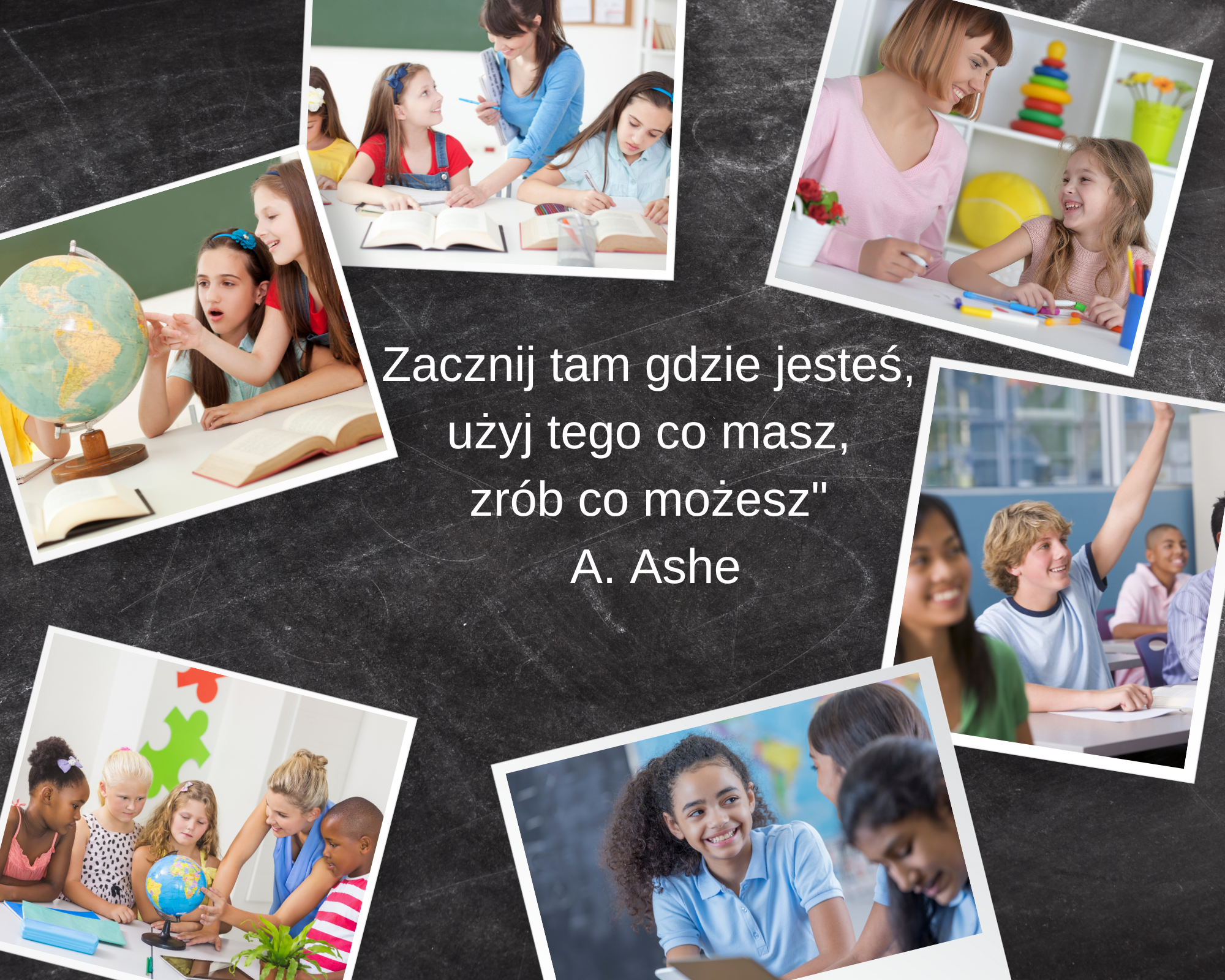 Black Back to School Photo Collage
