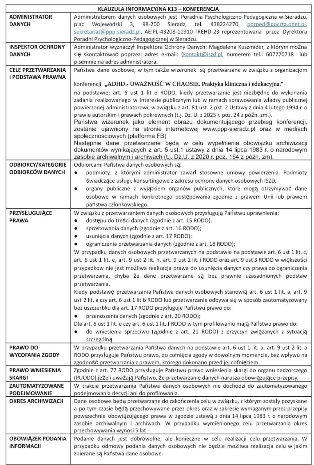 RODO konferencja